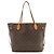 Borsa Tote Louis Vuitton Monogram Neverfull MM Marrone Bianco Monogramma