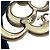 Spilla Chanel Camelia con strass D'oro - vista 9