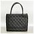 Borsa Tote Chanel in pelle di vitello martellata nera Nero - vista 9