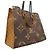 Sac cabas Louis Vuitton Monogram Giant Reverse OnTheGo GM Marron - vue 2