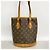 Louis Vuitton Monogram Bucket PM Tote Bag Braun - Ansicht 12