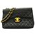 Sac à épaule Chanel en agneau noir