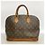 Louis Vuitton Alma Monogram Handtasche Braun - Ansicht 10