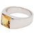 Anello a fascia Cartier in oro bianco 18K e citrino D'oro Giallo - vista 4