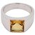 Anello a fascia Cartier in oro bianco 18K e citrino D'oro Giallo - vista 6