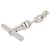 Hermès Pulseira de Berloques Hermes Chaine d'Ancre MM Silver Prata - vista 6