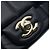 Chanel Mini Flap Shoulder Bag Chocolate Bar aus schwarzem Lammleder - Ansicht 9