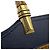 Borsa Gucci GG Marmont in pelle e rafia con bambù Marrone Blu navy - vista 11
