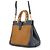 Borsa Gucci GG Marmont in pelle e rafia con bambù Marrone Blu navy - vista 2