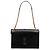 Autre Marque Saint Laurent Black Large Chevron Grain de Poudre Monogram Envelope Bag
