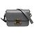 Céline Celine Gray Classique Shiny Calfskin Triomphe Crossbody Brown