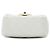 Chanel White Mini Square Classic Lambskin Single Flap Bianco - vista 3