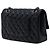 Chanel Black Medium Classic Lambskin Double Flap Nero - vista 2