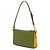 Prada Bicolor Schultertasche in Grün aus Saffiano-Leder - Ansicht 2