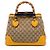 Borsa a mano Gucci Diana con manico in bambù in tela GG beige
