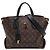 Louis Vuitton Brown Monogram Flower Zipped Tote MM Braun