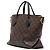Louis Vuitton Brown Monogram Flower Zipped Tote MM Braun - Ansicht 2