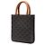 Céline Celine Mini Triomphe Coated Canvas Vertical Cabas Satchel Marrone Marrone scuro - vista 2