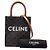 Céline Celine Mini Triomphe Coated Canvas Vertical Cabas Satchel Marrone Marrone scuro - vista 7