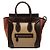 Céline Celine Beige Micro Tricolor Calfskin and Suede Luggage Tote