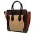 Céline Celine Beige Micro Tricolor Calfskin and Suede Luggage Tote - vista 2