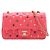 Chanel Pink Mini Rectangular Classic Lambskin Lucky Charms Single Flap Rosa