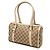 Borsa Boston Gucci Abbey D Ring in tela GG beige - vista 2