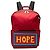 Fendi Vocabulary Hope Rucksack aus rotem Nylon