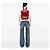 Fendi Vocabulary Hope Rucksack aus rotem Nylon - Ansicht 6