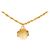 Collana con pendente a trifoglio Chanel Gold CC placcata oro e resina D'oro - vista 3