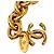 Cintura Chanel Gold Gold Plated Quilted Triple CC Chain Belt D'oro - vista 3