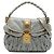 Miu Miu Gray Matelasse Nappa Coffer Satchel Marrom