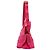 Borsa Tote Prada in tela Canapa rosa con logo - vista 6