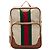 Gucci Rucksack aus beigem Canvas mit Web-Streifen
