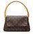 Louis Vuitton Brown Monogram Mini Looping Braun