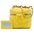 Chanel Vanity Case Small CC Matelassé in Pelle d'Agnello Gialla con Catena Giallo - vista 7