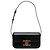 Céline Borsa a tracolla Celine Claude in pelle di vitello lucida nera con Triomphe Nero