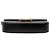 Céline Borsa a tracolla Celine Claude in pelle di vitello lucida nera con Triomphe Nero - vue 3