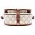 Céline Celine White Medium Triomphe Coated Canvas Folco Crossbody Branco Cru - vista 3