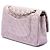 Chanel Pink Medium Classic Iridescent Lambskin Double Flap Rosa - vista 2