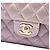 Chanel Pink Medium Classic Iridescent Lambskin Double Flap Rosa - vista 5