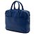Borsa Business Dior Homme in pelle blu - vista 2