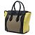 Céline Celine Luggage Tote Micro aus tricolor Leder in Braun Taupe - Ansicht 2