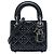 Dior Black Micro Lambskin Cannage Studded Supple Lady Dior Nero