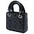 Dior Black Micro Lambskin Cannage Studded Supple Lady Dior Nero - vista 2