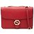 Gucci Interlocking G Crossbody-Tasche aus rotem Dollar-Kalbsleder, Medium