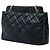 Borsa Chanel Reissue 2.55 Media Matelassé in Vitello Invecchiato Nera Nero - vista 2