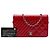 Chanel Red Quilted Patent Coco Boy Wallet On Chain Rosso - vista 7