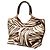 Salvatore Ferragamo Bolso Tote de paja con estampado de cebra marrón Ferragamo - vista 2