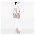Borsa Satchel Gucci Guccissima Scarlett Media Bianca Bianco Crudo - vista 6